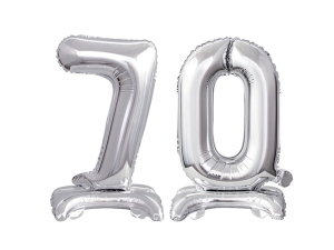 BALONY 70 SREBRNE 15'' 38cm 2szt