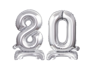 BALONY 80 SREBRNE 15'' 38cm 2szt