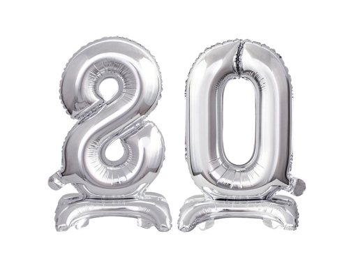 BALONY 80 SREBRNE 15'' 38cm 2szt
