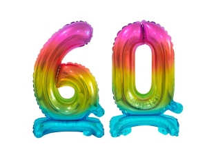 BALONY 60 TĘCZOWE 15'' 38cm 2szt