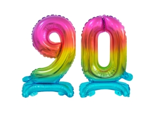 BALONY 90 TĘCZOWE 15'' 38cm 2szt