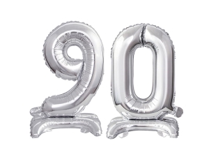 BALONY 90 SREBRNE 15'' 38cm 2szt