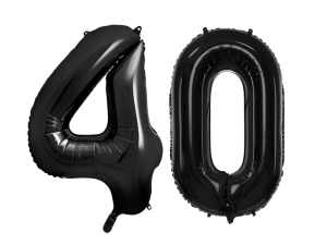 BALONY 40 CZARNE 34'' 86cm 2szt