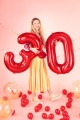 BALON CYFRA 9 CZERWONY 34'' 86cm
