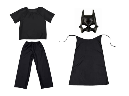 ZESTAW BATMAN CZARNY 98-110 4el