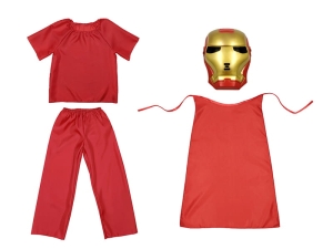 ZESTAW IRON MAN CZERWONY 134-140 4el