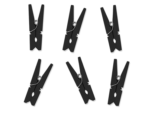 KLAMERKI CZARNE 3,5cm 10szt
