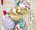 BALON LIZAK BIAŁO-ZŁOTY 14'' 35cm