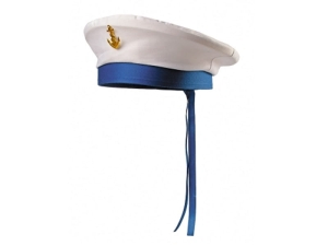 CZAPKA MARYNARZ KOTWICA BIAŁO-NIEBIESKA S