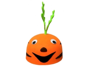 CZAPKA MARCHEW RUCHOME OCZY POMARAŃCZOWA