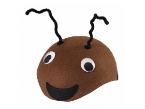 CZAPKA MRÓWKA RUCHOME OCZY BRĄZOWA