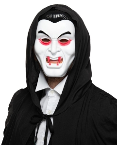 MASKA WAMPIR PLASTIKOWA BIAŁA
