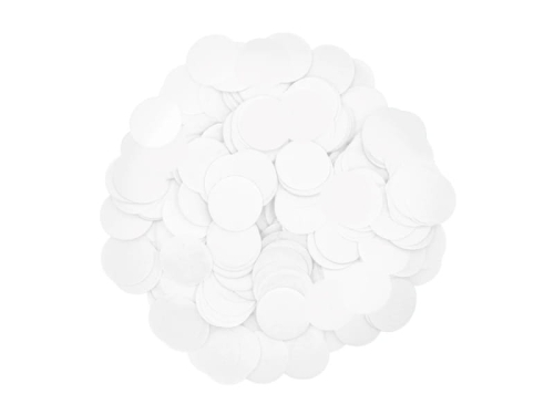 KONFETTI PAPIEROWE KÓŁKA BIAŁE 1,5cm 15g