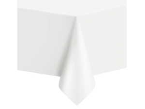 OBRUS FOLIOWY BIAŁY 274x137cm