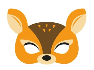 MASKA SARENKA FILCOWA POMARAŃCZOWA