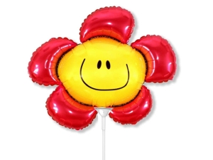 BALON FLEXMETAL KWIAT CZERWONY 14'' 36cm