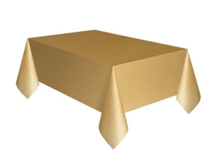 OBRUS FOLIOWY ZŁOTY 274x137cm