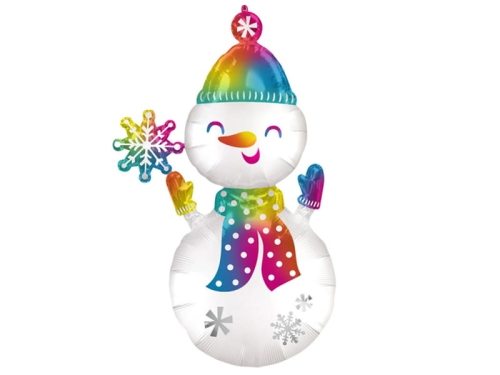 BALON BAŁWAN CZAPKA SZALIK 55'' 139cm