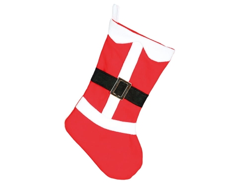 SKARPETA NA PREZENTY MIKOŁAJ CZERWONA 50cm