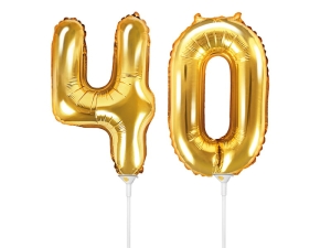 BALONY 40 ZŁOTE 14'' 35cm 2szt