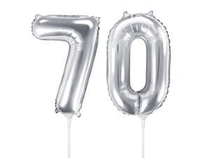 BALONY 70 SREBRNE 14'' 35cm 2szt