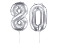 BALONY 80 SREBRNE 14'' 35cm 2szt