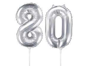 BALONY 80 SREBRNE 14'' 35cm 2szt