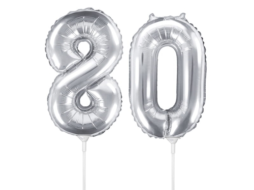 BALONY 80 SREBRNE 14'' 35cm 2szt