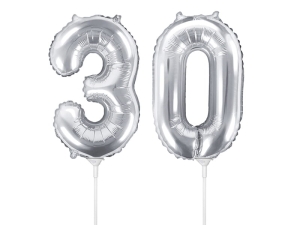 BALONY 30 SREBRNE 14'' 35cm 2szt