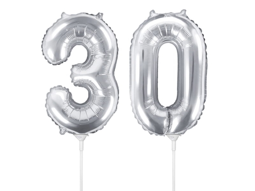 BALONY 30 SREBRNE 14'' 35cm 2szt