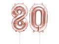 BALONY 80 RÓŻOWE ZŁOTO 14'' 35cm 2szt
