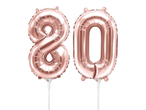 BALONY 80 RÓŻOWE ZŁOTO 14'' 35cm 2szt