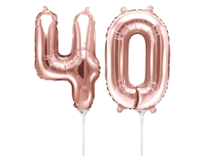 BALONY 40 RÓŻOWE ZŁOTO 14'' 35cm 2szt