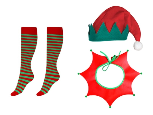 ZESTAW ELF CZERWONY 3el