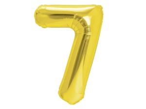 BALON PARTY PAL CYFRA 7 ZŁOTY 28'' 70cm