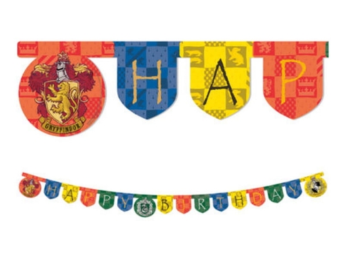 BANER HAPPY BIRTHDAY HARRY POTTER HOGWART 2m