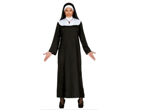STRÓJ SUKIENKA ZAKONNICA CZARNY M(38-40)