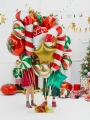 BALON LIZAK BIAŁO-ZIELONY 14'' 35cm
