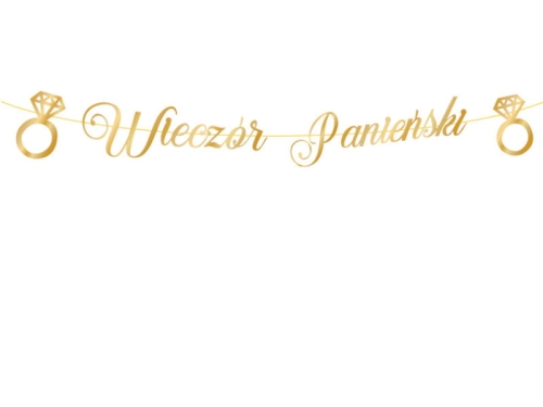 BANER WIECZÓR PANIEŃSKI ZŁOTY 1,5m