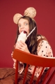 OPASKA MINNIE CEKINY RÓŻOWE ZŁOTO