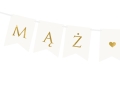BANER MĄŻ I ŻONA BIAŁY 1,1m