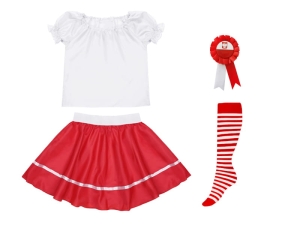 ZESTAW NARODOWY BIAŁO-CZERWONY 98-110 4el