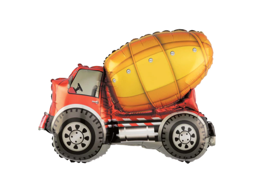 BALON BETONIARKA CZERWONO-POMARAŃCZOWA 32'' 82cm