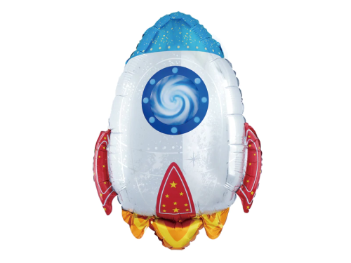 BALON RAKIETA SREBRNY 30'' 75cm