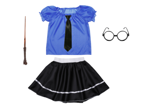 ZESTAW RAVENCLAW NIEBIESKO-CZARNY 134-140 5el