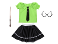 ZESTAW SLYTHERIN ZIELONO-CZARNY 116-128 5el
