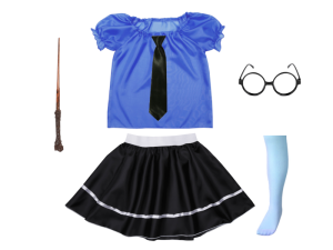 ZESTAW RAVENCLAW NIEBIESKO-CZARNY 134-140 6el