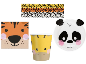 ZESTAW URODZINOWY ZWIERZĄTKA 19szt