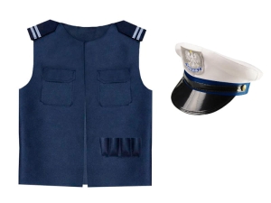 ZESTAW POLICJANT GRANATOWY 98-110 2el