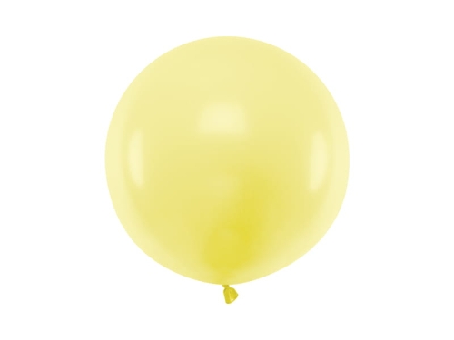 BALON JASNOŻÓŁTY PASTEL GIGANT 60cm 1szt